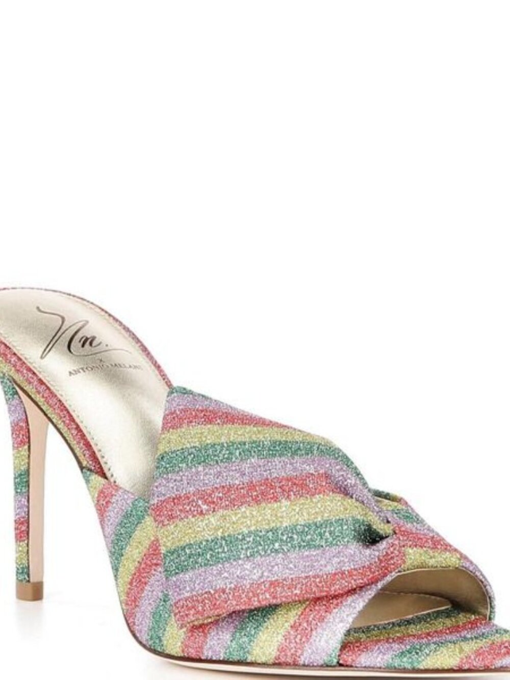Antonio Melani x The Nat Note, the Rita Colorblock Bow Detail Dress Slide Sandal